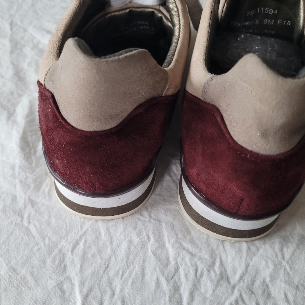 John & Murphy Stylish Women's Suede Sneakers Size 8 - Picture 4 of 8